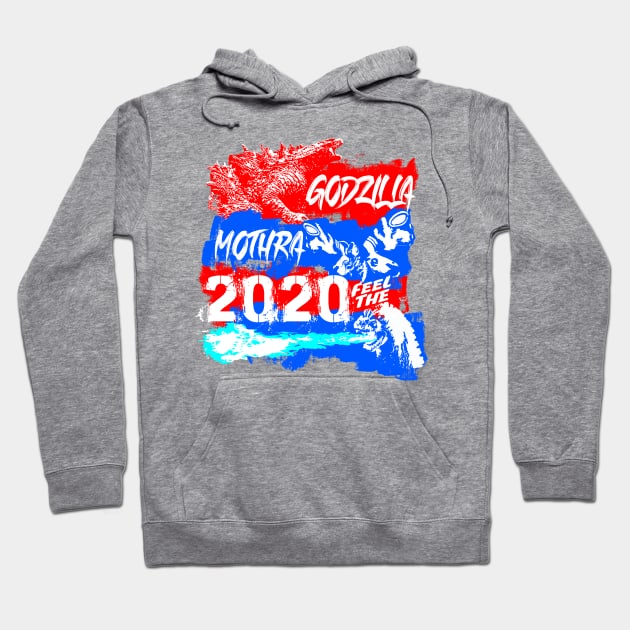 Godzilla/Mothra 2020 Feel the RRRAAAAAAAARRRRGHHHH Hoodie by GodsBurden